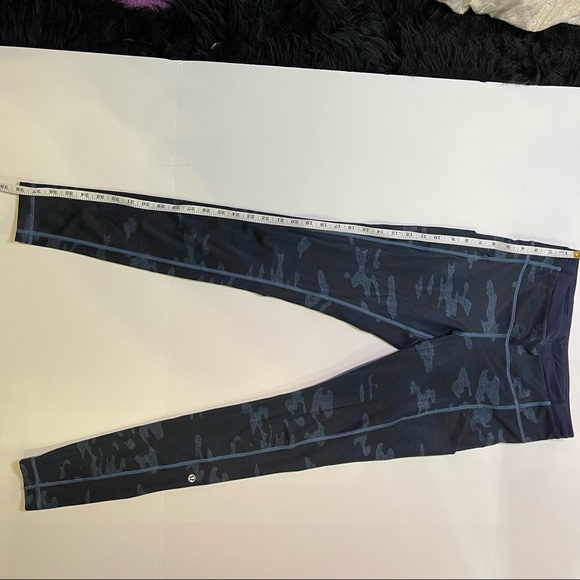 Lululemon Speed Tight II Heathered Texture Lotus Camo Oil Slick Blue/Inkwell S 6 - Picture 7 of 17
